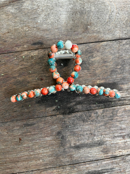 Rockin Western Pearl Hair Clip