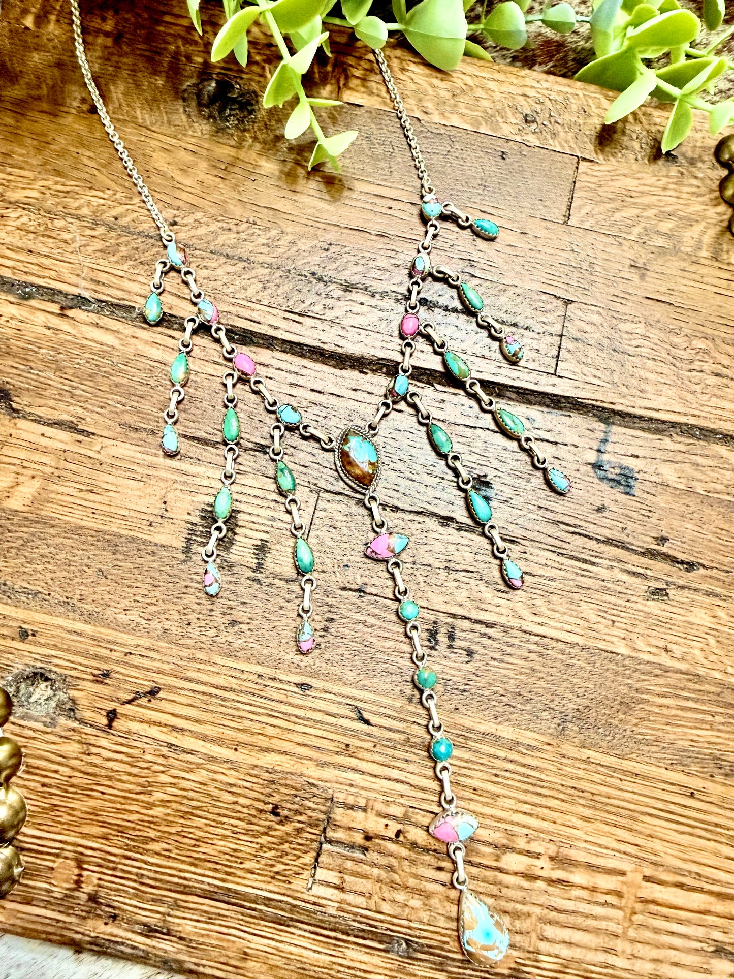 Cotton Candy Chandelier Necklace
