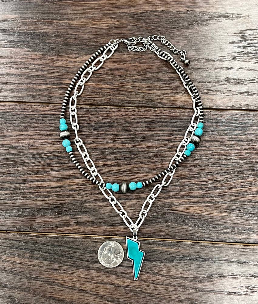 Bolt Turquoise Necklace