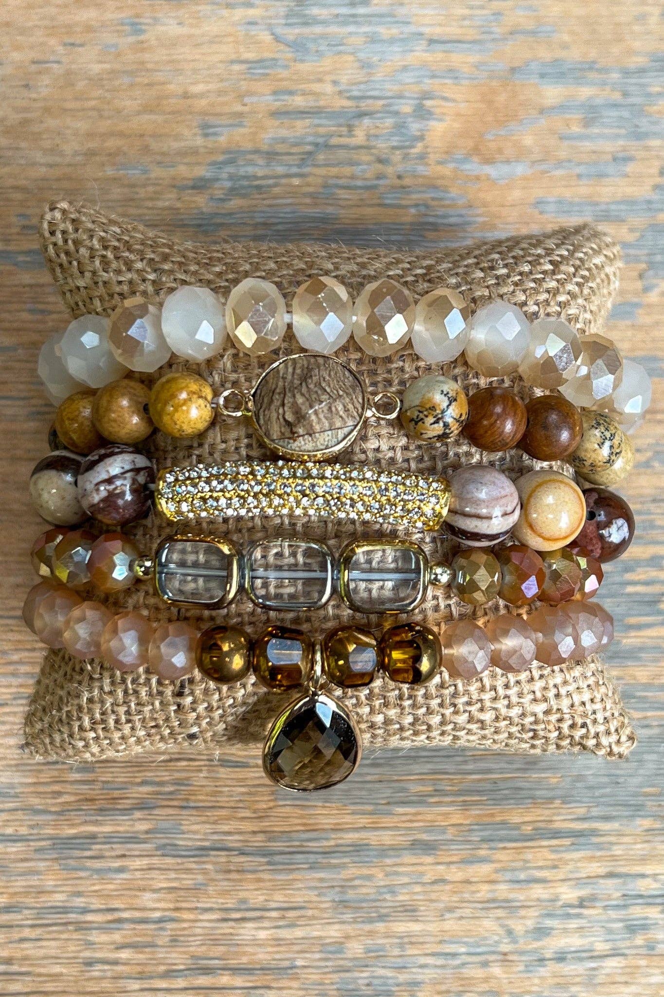 Cassie Cream Bracelet Set