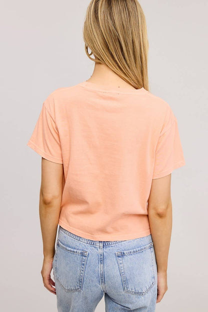 Free Bird Crop Tee w/ Distressing