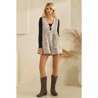 Camo Cutie V Neck Romper