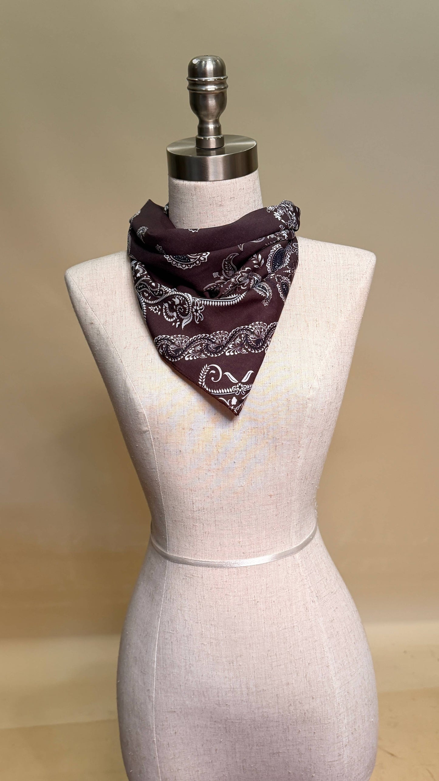 Wild Side Brown Wild Rag 28x28