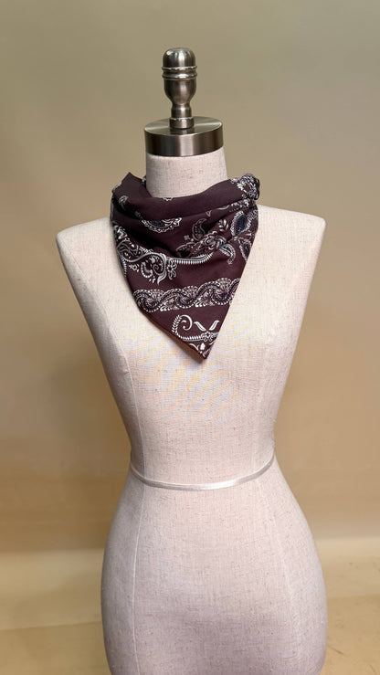 Wild Side Brown Wild Rag 28x28