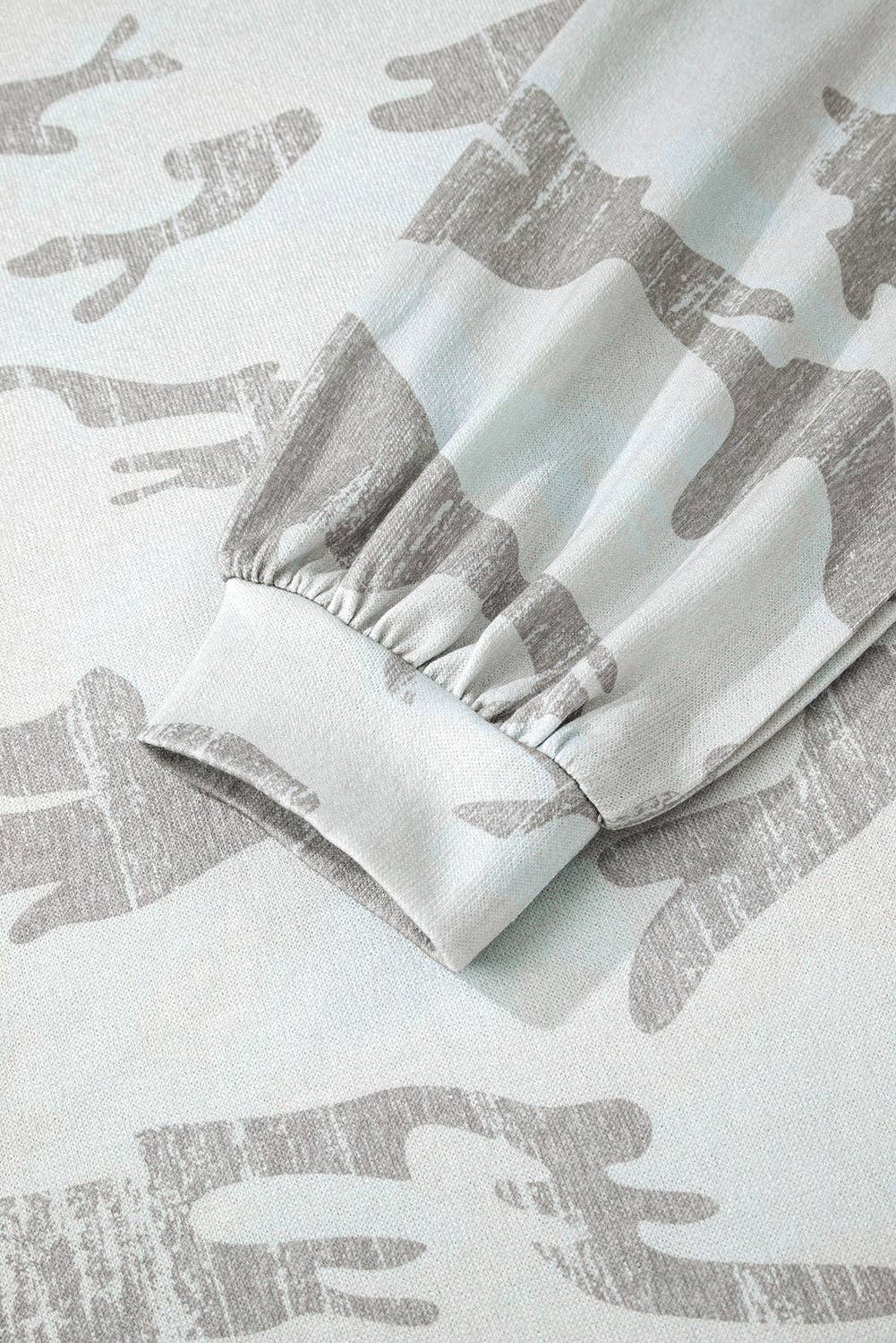 Camo Reverse Seam Sweatshirt