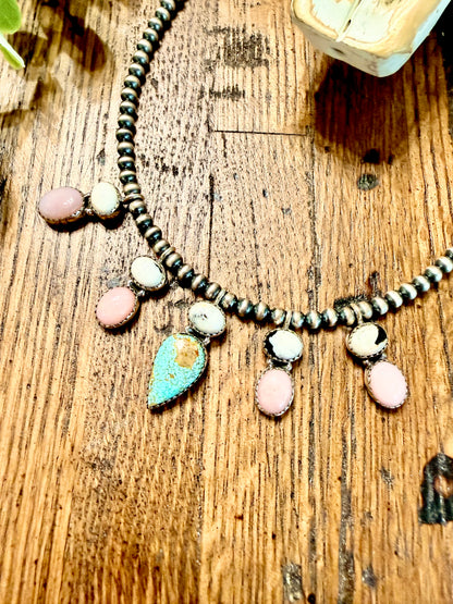 Pink Conch & Mine #8 Matilda Necklace