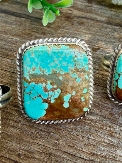 Number 8 Mine Squared Rings