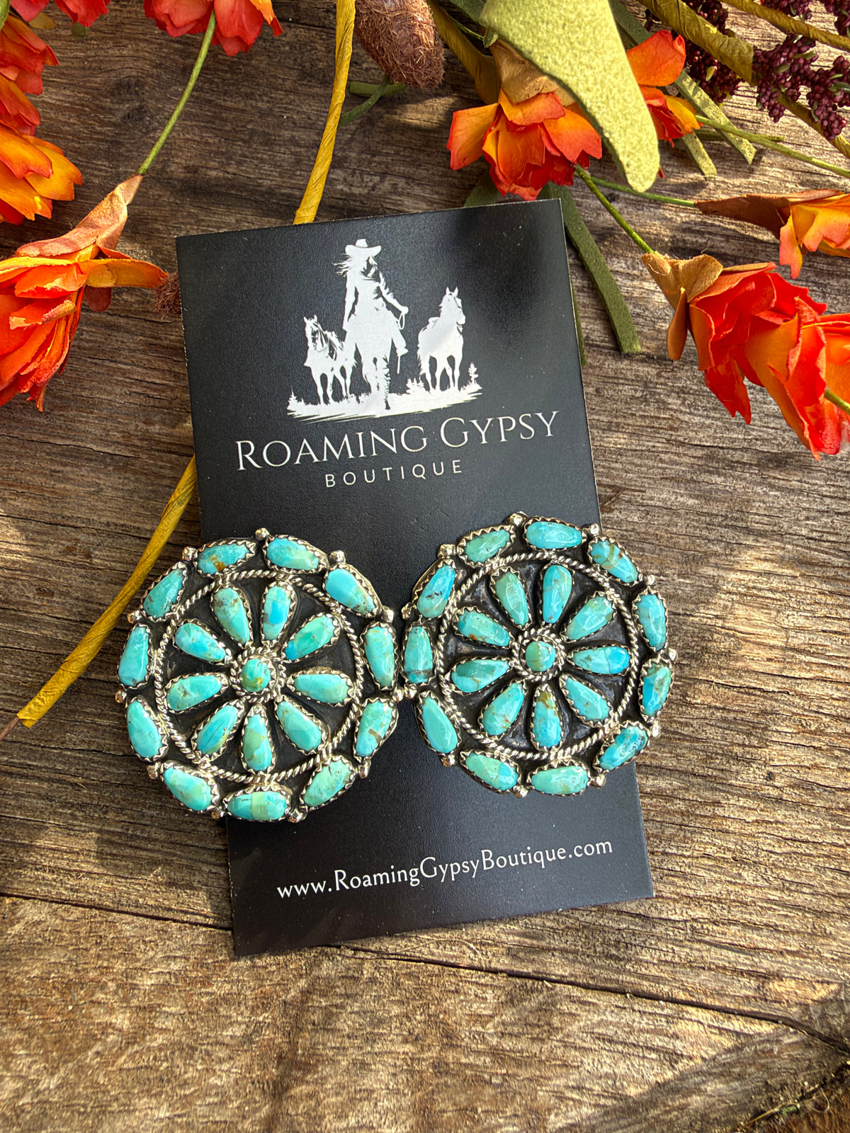 Wagon Wheel Full Cluster Earrings