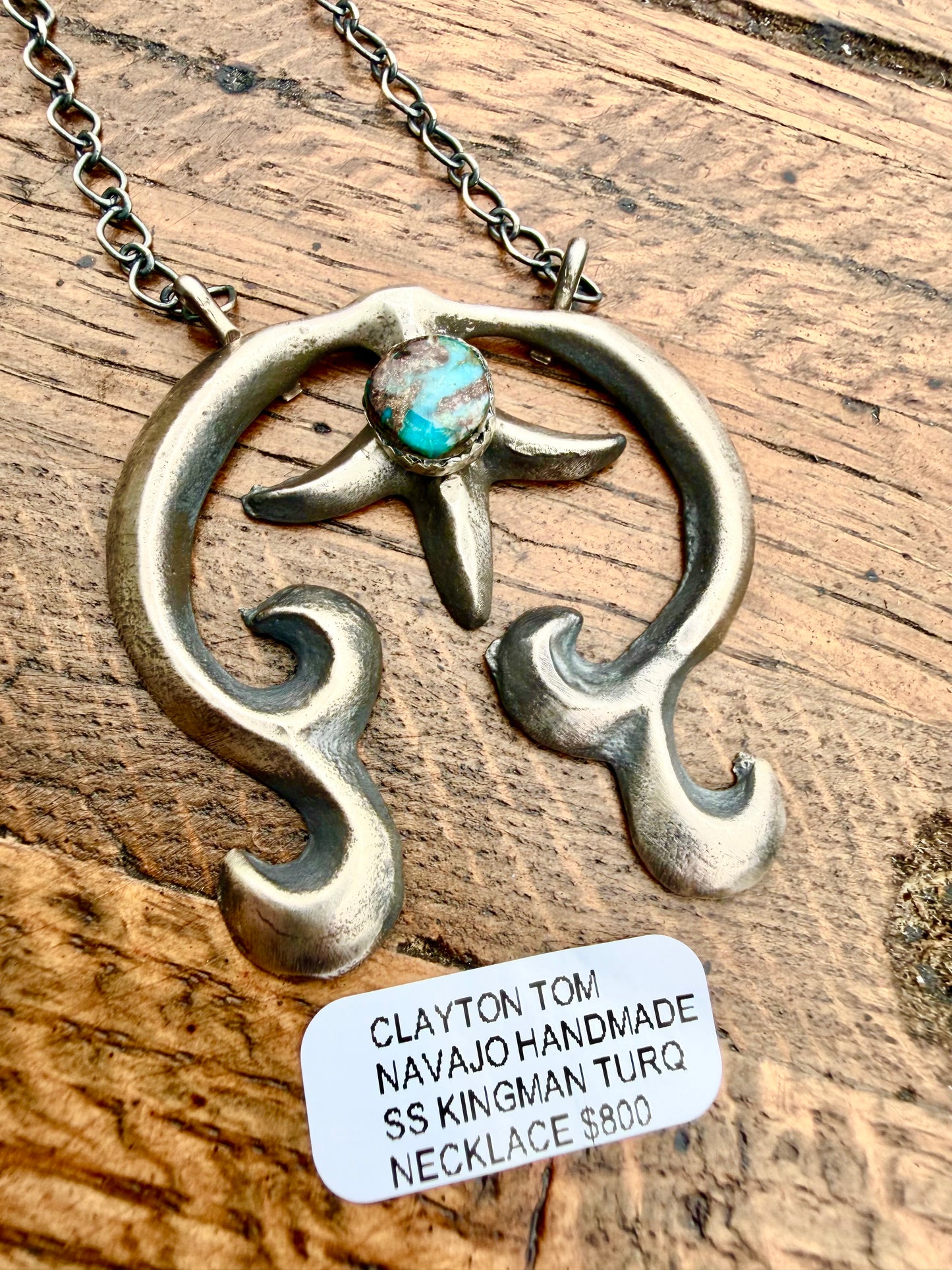 Silver Naja Pendant Necklace - C. Tom