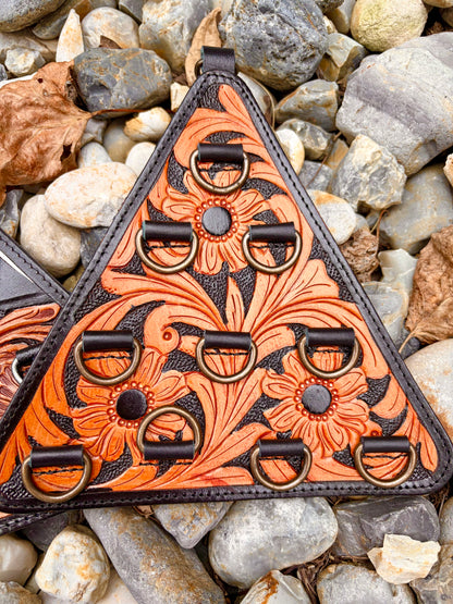 Triangle Leather Wild Rag Holders