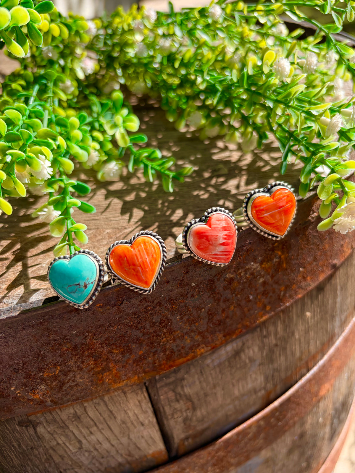 Sterling Heart Rings