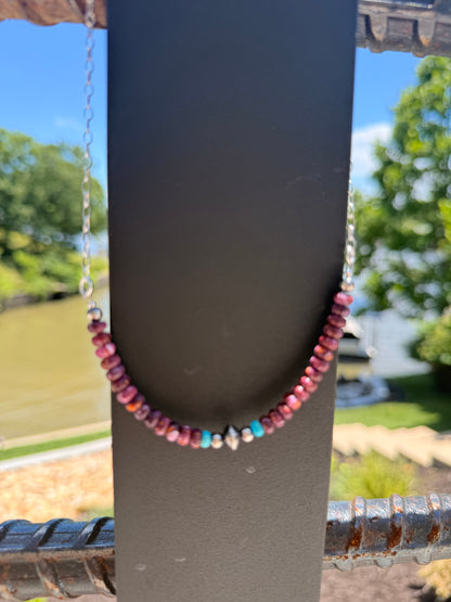 Thompson - Graduated Bead & Gem Necklaces