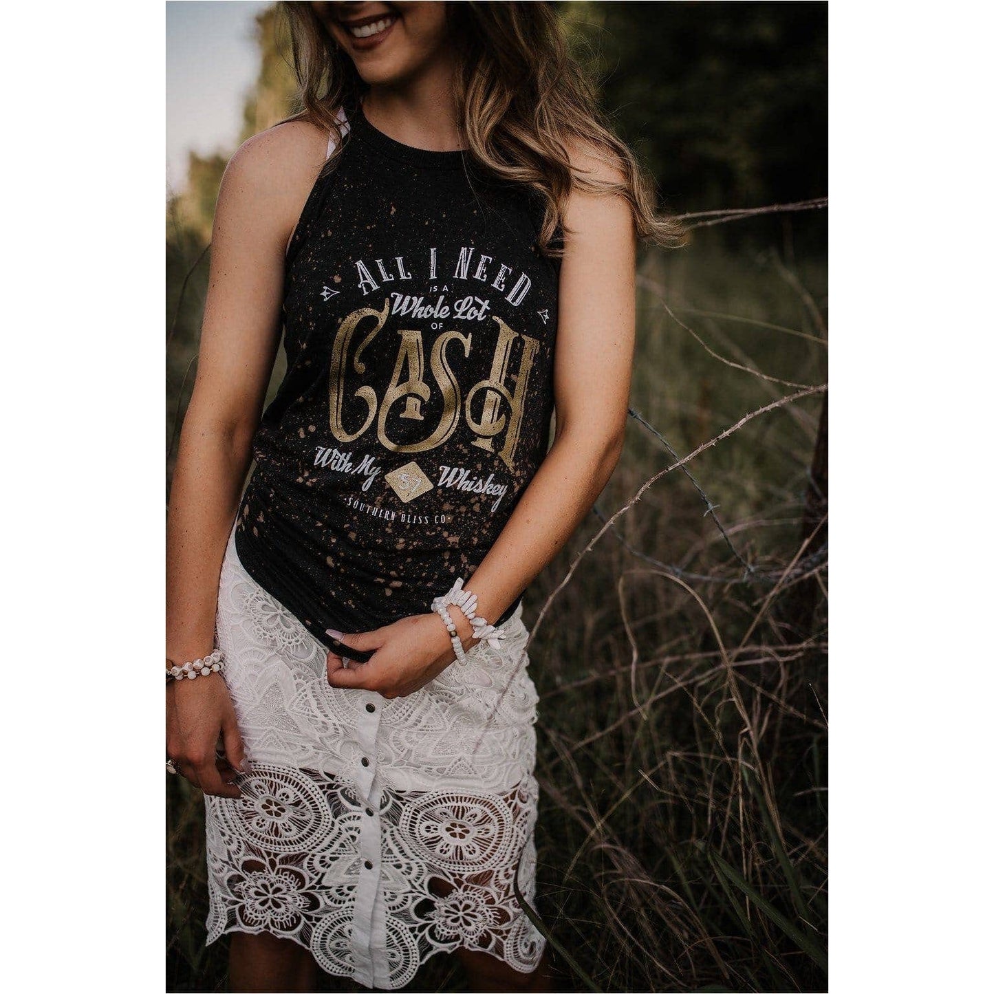 Cash Bleached Tank