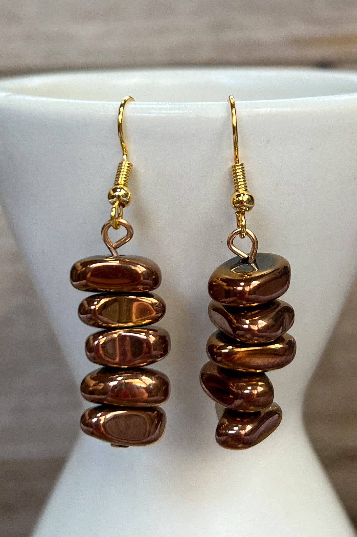 Blair Earrings in Bronze