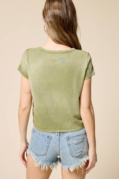 Cowboy Ranch Life Crop Tee