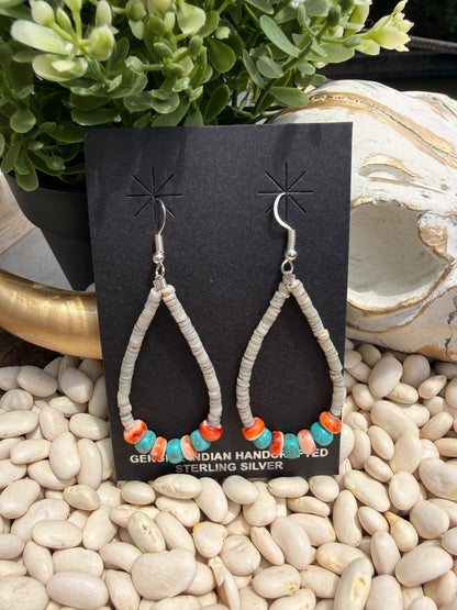 Kimberly Tom - Turquoise & Spiny Dangle Earrings
