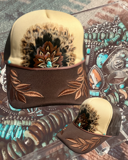 Gypsy Custom Feather Trucker Hat