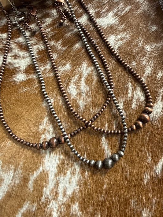 1 Set Western Pearl Bead Necklace