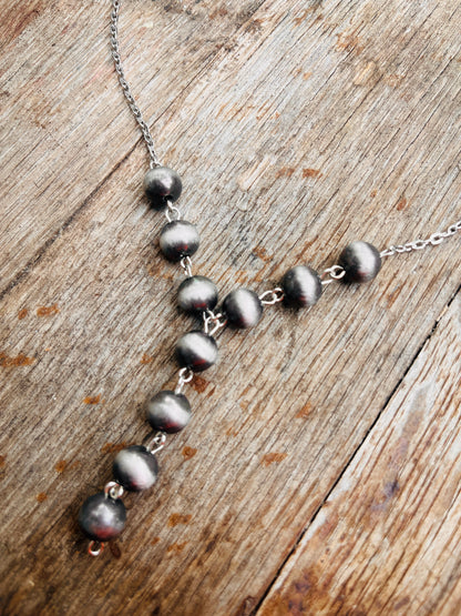 20" 10mm Western Bead Y-Necklace