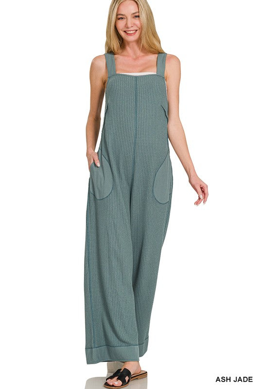 Summer Waffle Knit Jumpsuit