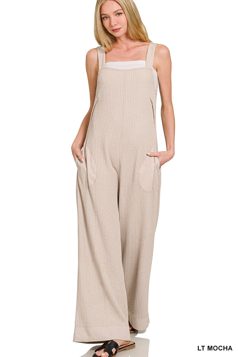 Summer Waffle Knit Jumpsuit