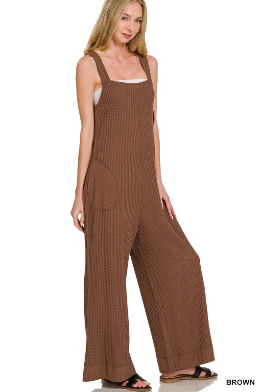 Summer Waffle Knit Jumpsuit