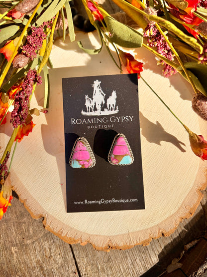 Chasity Balone Single Stone Stud Earrings