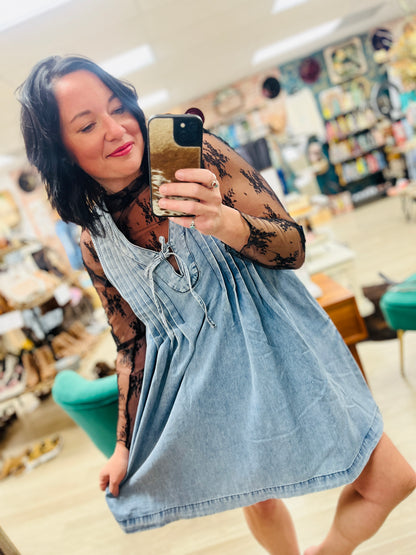 Sweet Darlin Boho Denim Dress