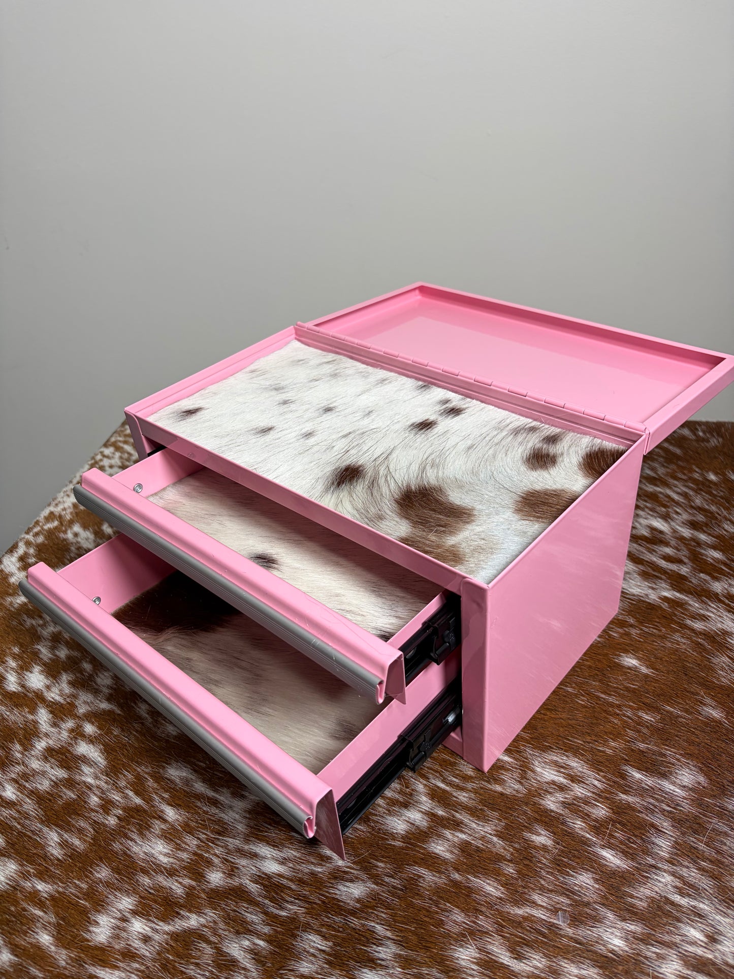 2 Drawer Turquoise Toolbox | Jewelry Organizer