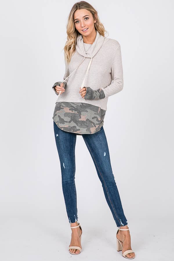 Camo Crazed Waffle Top