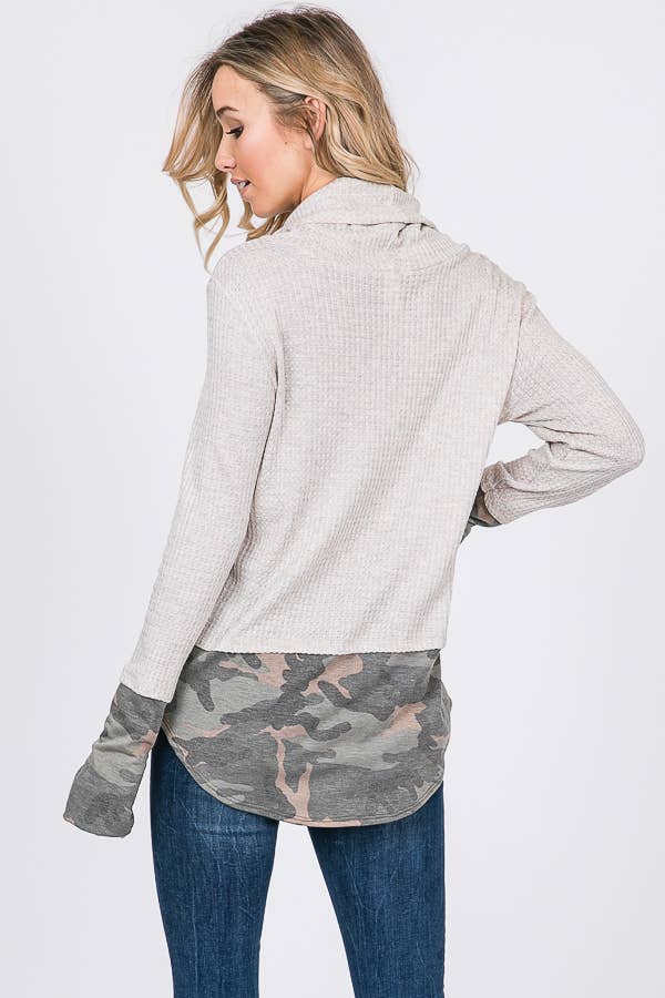 Camo Crazed Waffle Top
