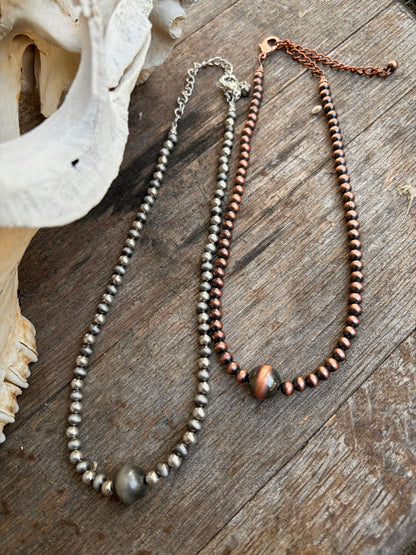 Western Pearl Niblet Choker Necklace