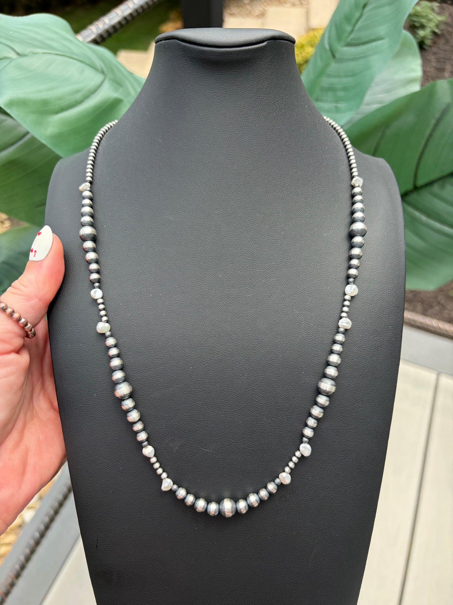 24" Desert Pearl Stacker Necklace Collection