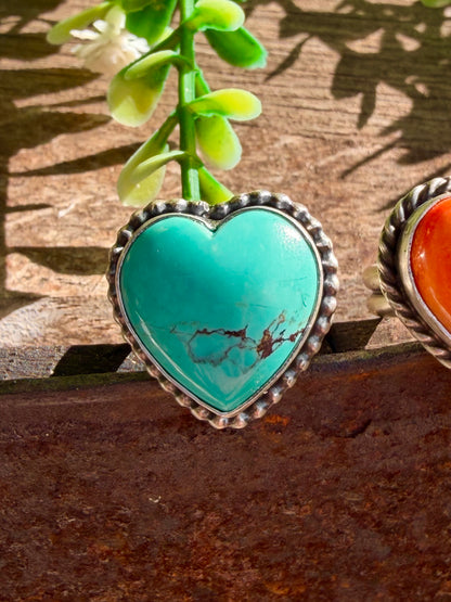 Sterling Heart Rings
