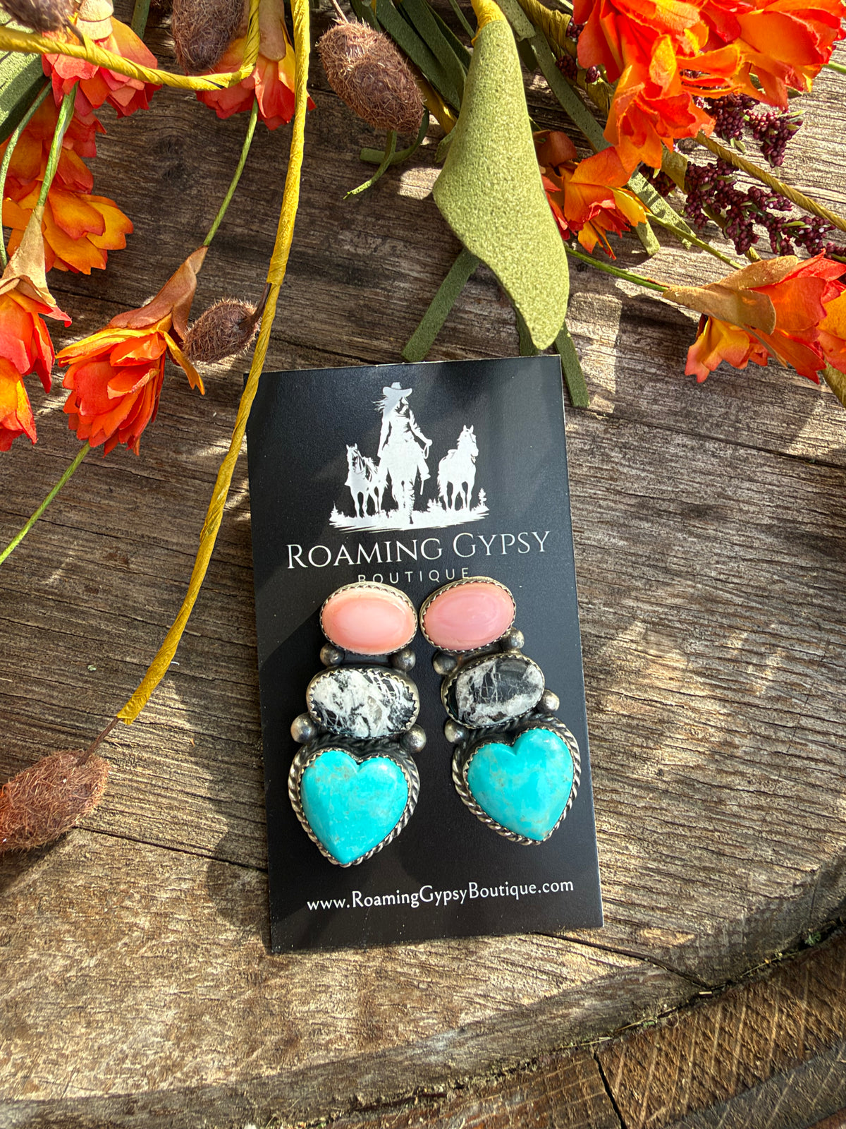Heartbreaker 3 Stone Earrings