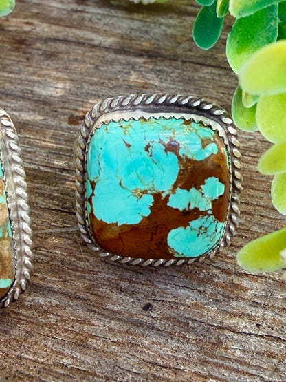 Number 8 Mine Squared Rings
