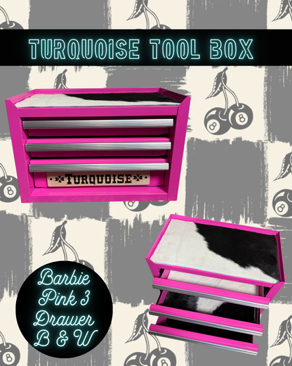 3 Drawer Turquoise Toolbox | Jewelry Organizer
