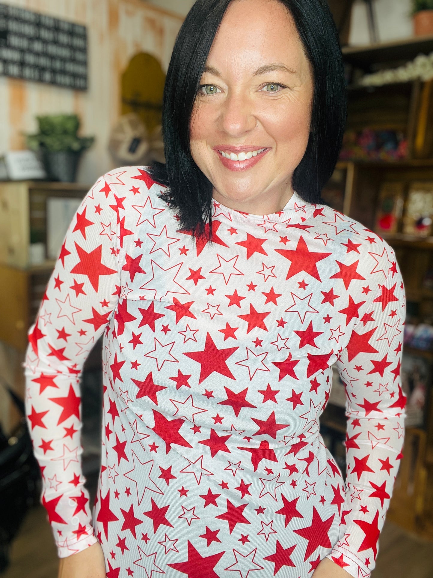 Gameday Stars Mesh Top