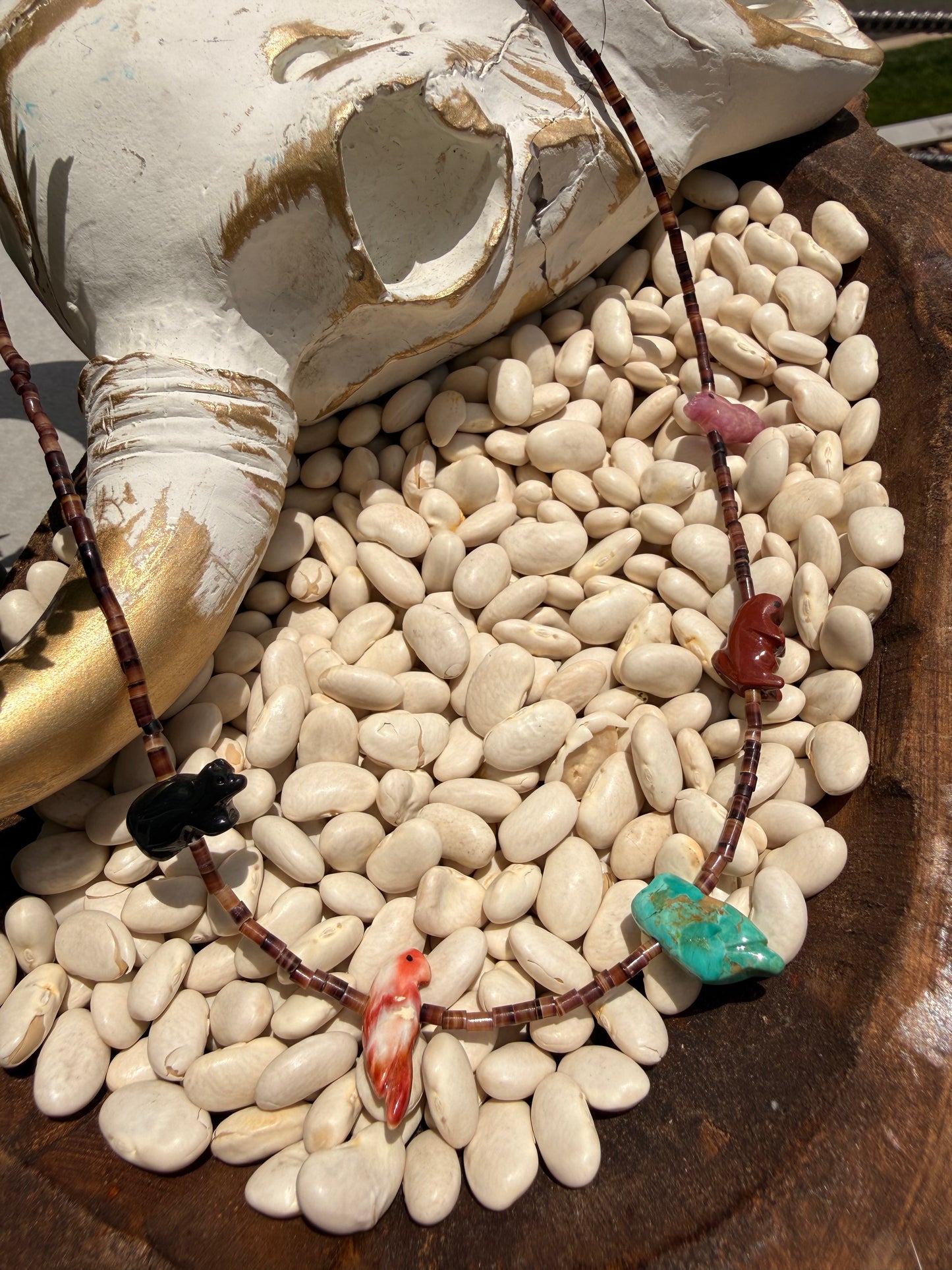 Hector Goodluck - 16" Fetish Bead Necklace