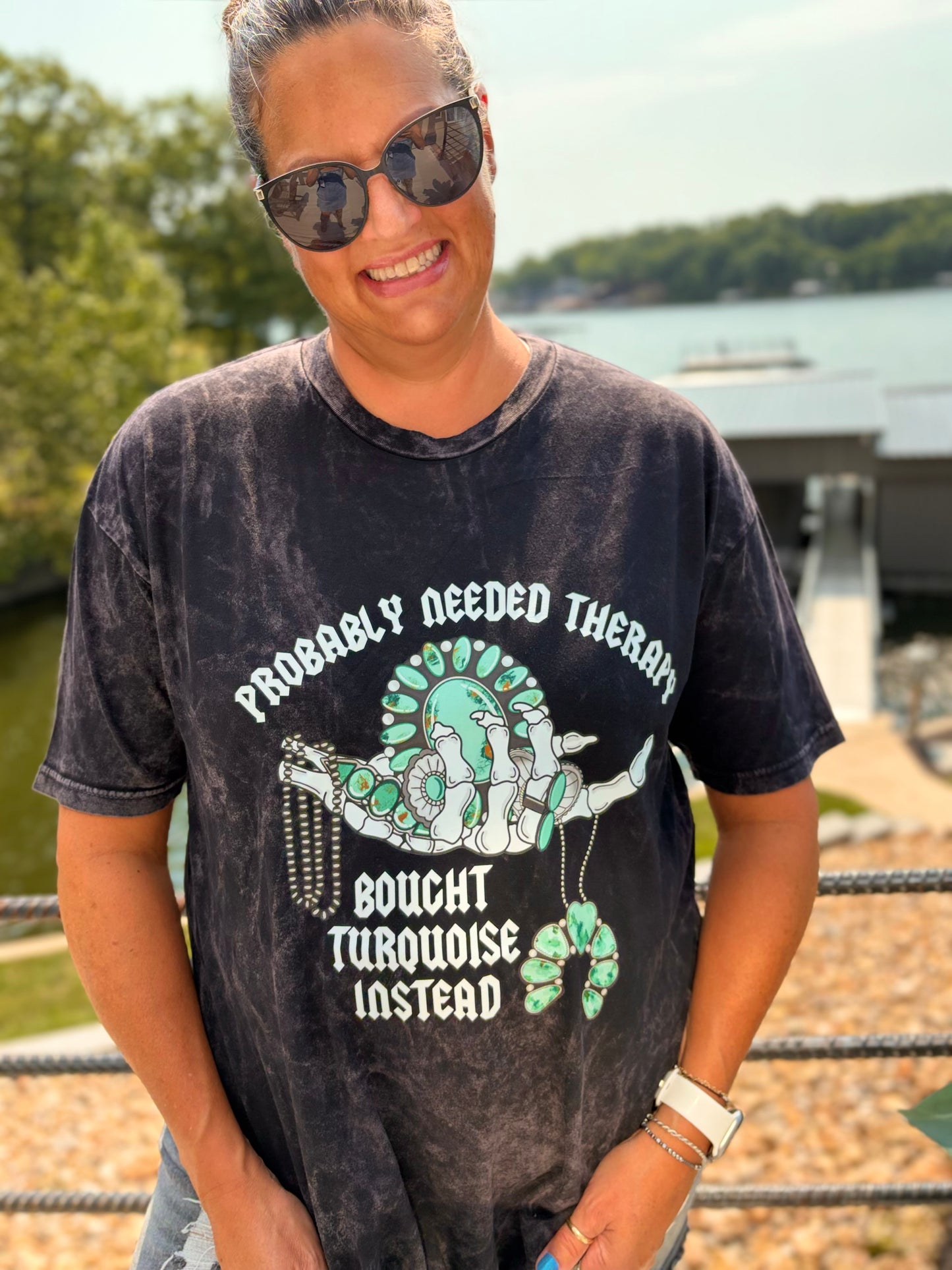 Turquoise Therapy Tee