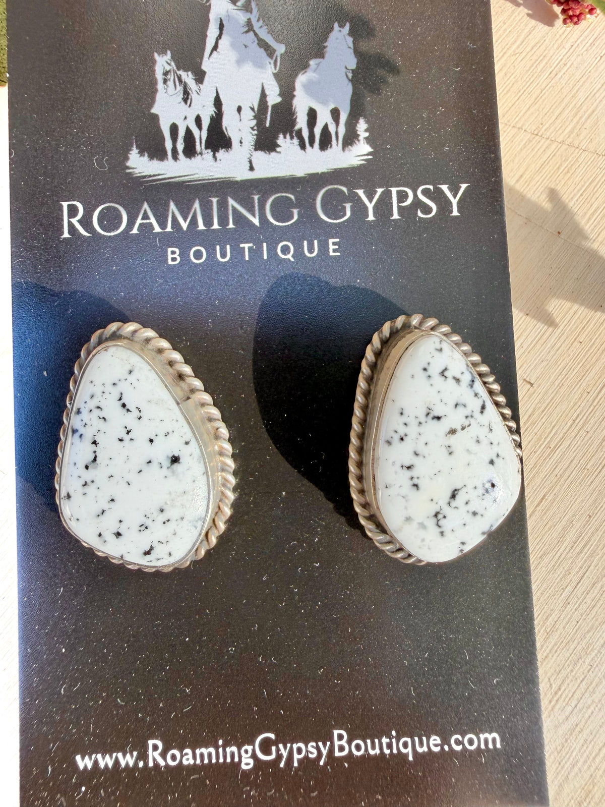 Chasity Balone Single Stone Stud Earrings