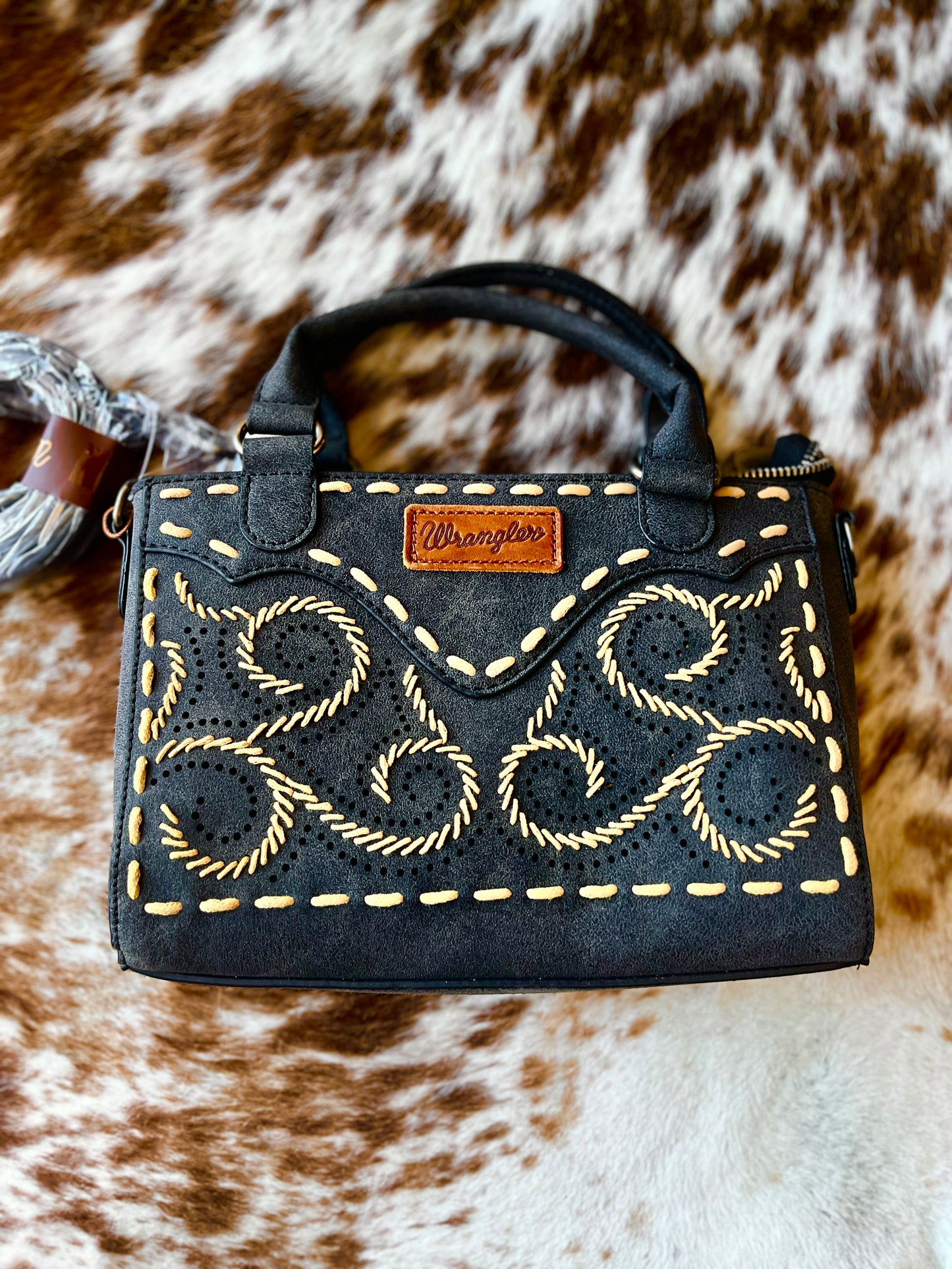 Wrangler Embroidered Swirl MIni Satchel