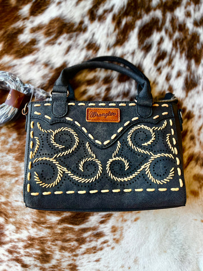 Wrangler Embroidered Swirl MIni Satchel
