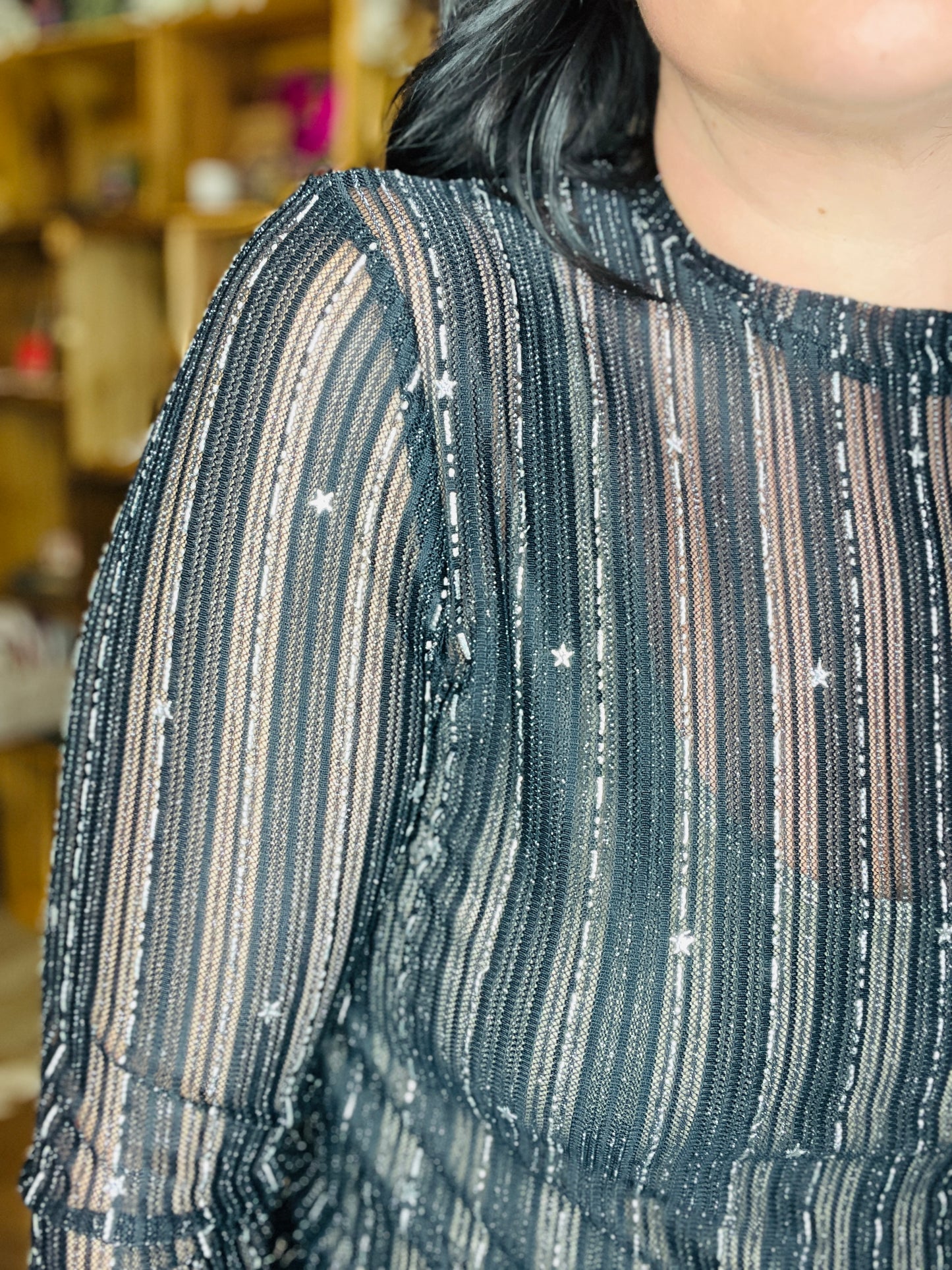 Night Fever Mesh Top