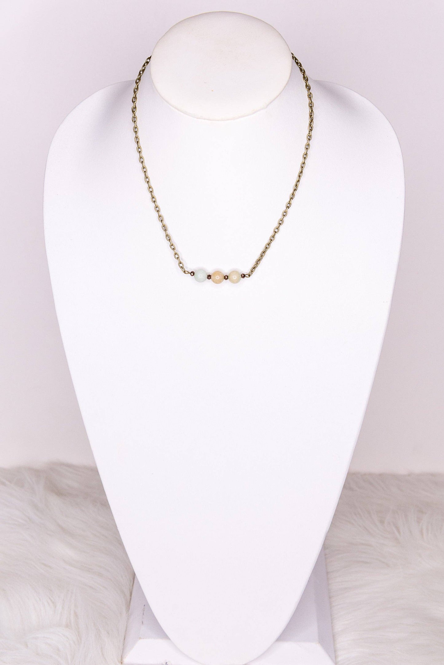 Reece Necklace in Amazonite