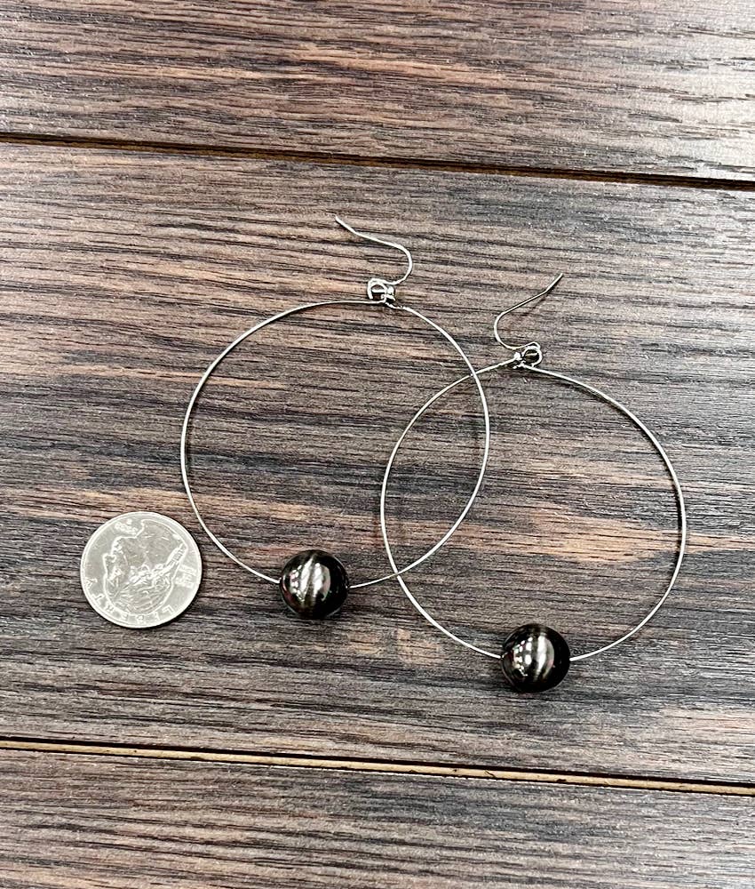 The Betty Bead Hoop Earrings