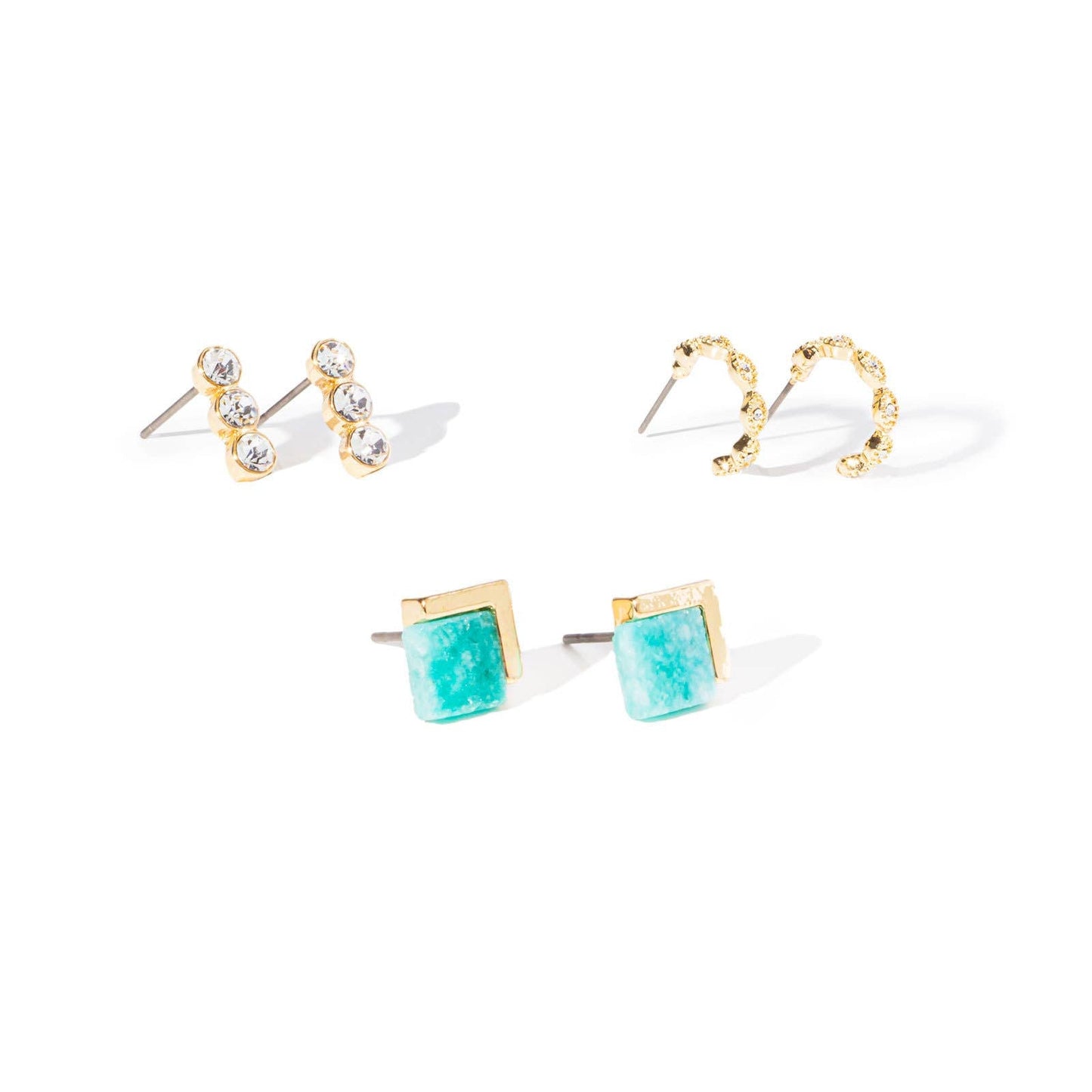 3 Pc Set Soul Stack Earrings - Roaming Gypsy Boutique