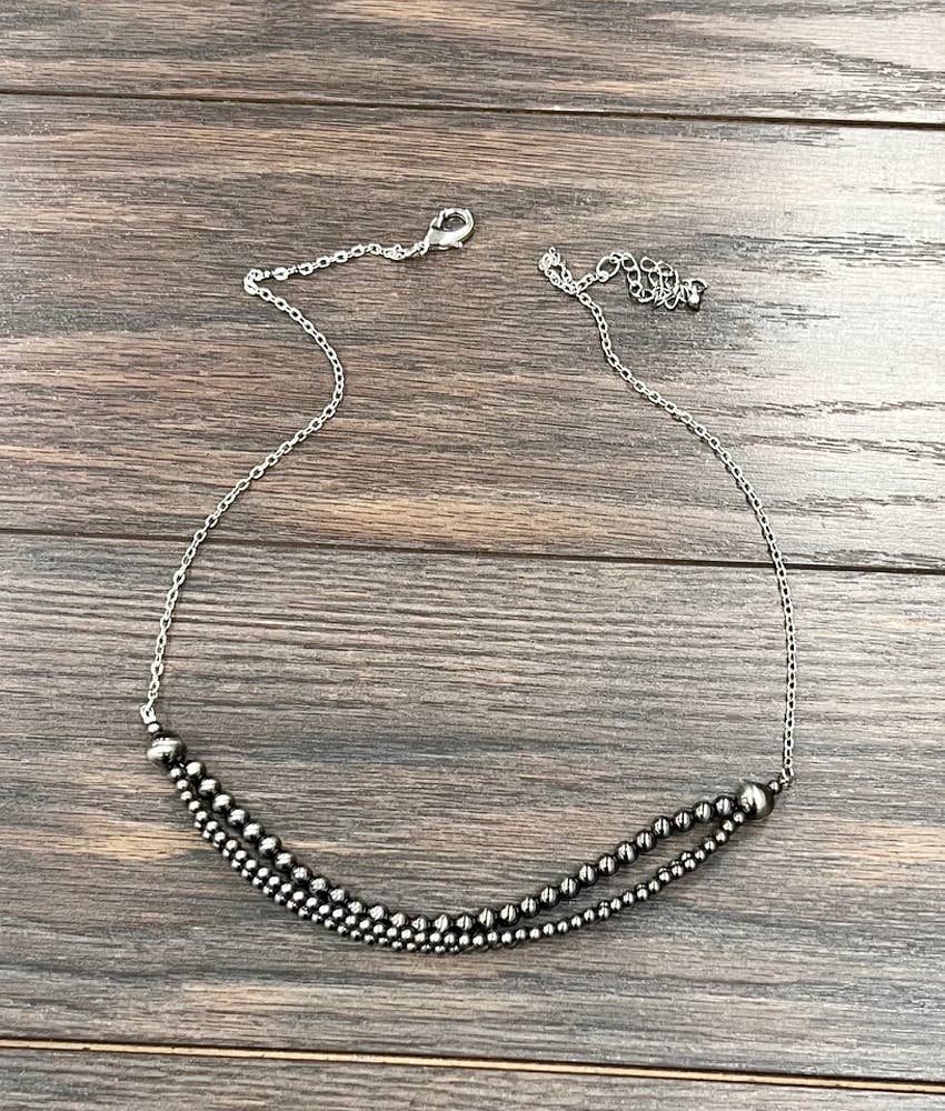 3 - Strand Navajo Bead Necklace - Roaming Gypsy Boutique