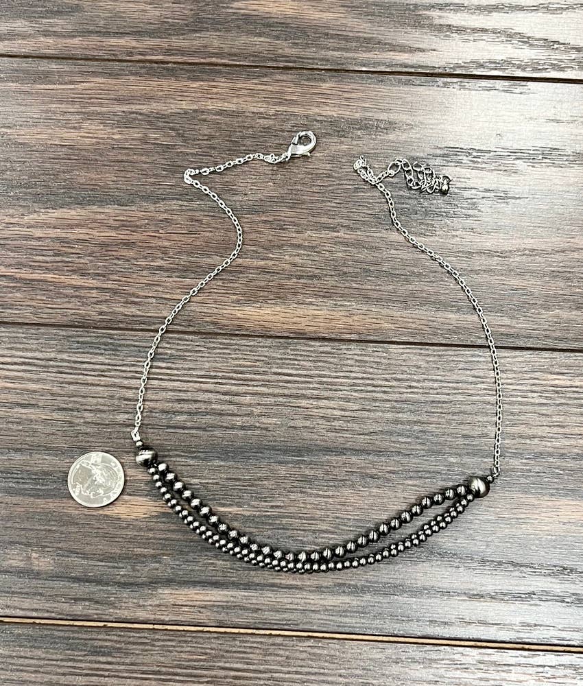 3 - Strand Navajo Bead Necklace - Roaming Gypsy Boutique