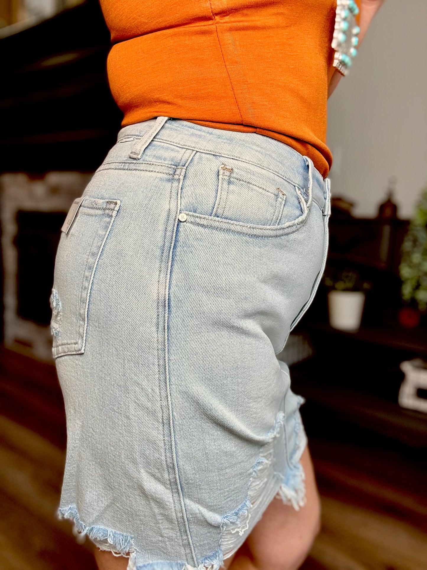 Honky Tonk Denim Skirt